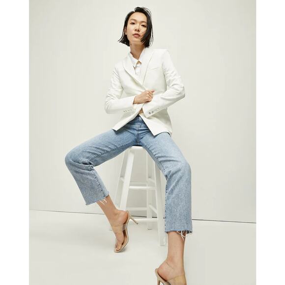 NWT Veronica Beard Iconic Scuba Dickey Jacket Blazer White Size 20 - Picture 3 of 13